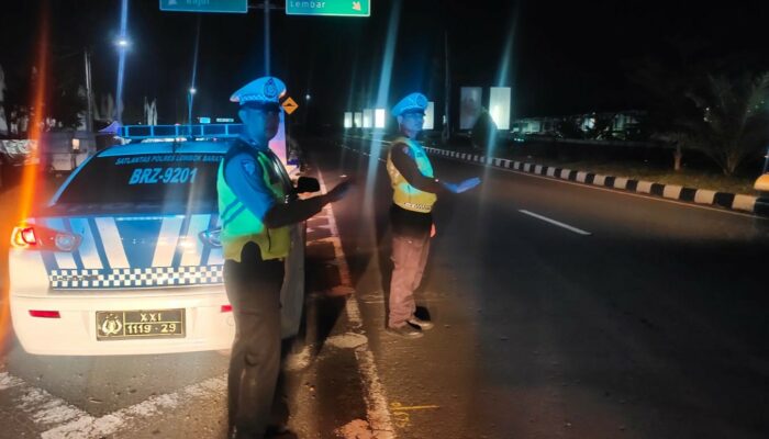 Cegah Balap Liar dan 3C, Satlantas Gelar Patroli Malam di Lombok Barat