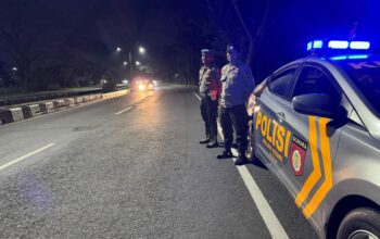Patroli Blue Light Polsek Kediri Cegah Kejahatan Jalanan di Jalur Rawan BIL Lombok Barat