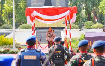 Pesan Kapolri Saat Pimpin Upacara Hari Juang Polri di Surabaya