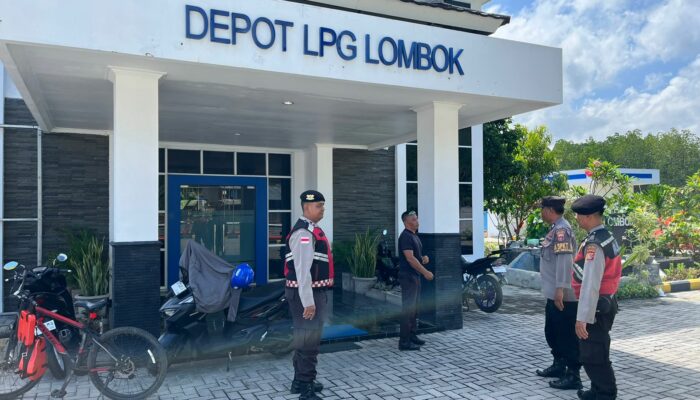 Stabilitas Kamtibmas Terjaga, Polsek Sekotong Gelar Patroli di Depot LPG