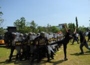 Pimpin Latihan Gabungan Sispamkota, Kapolda Kalteng Pastikan Kesiapan Jaga Keamanan Palangka Raya